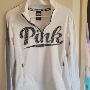 White PINK pullover